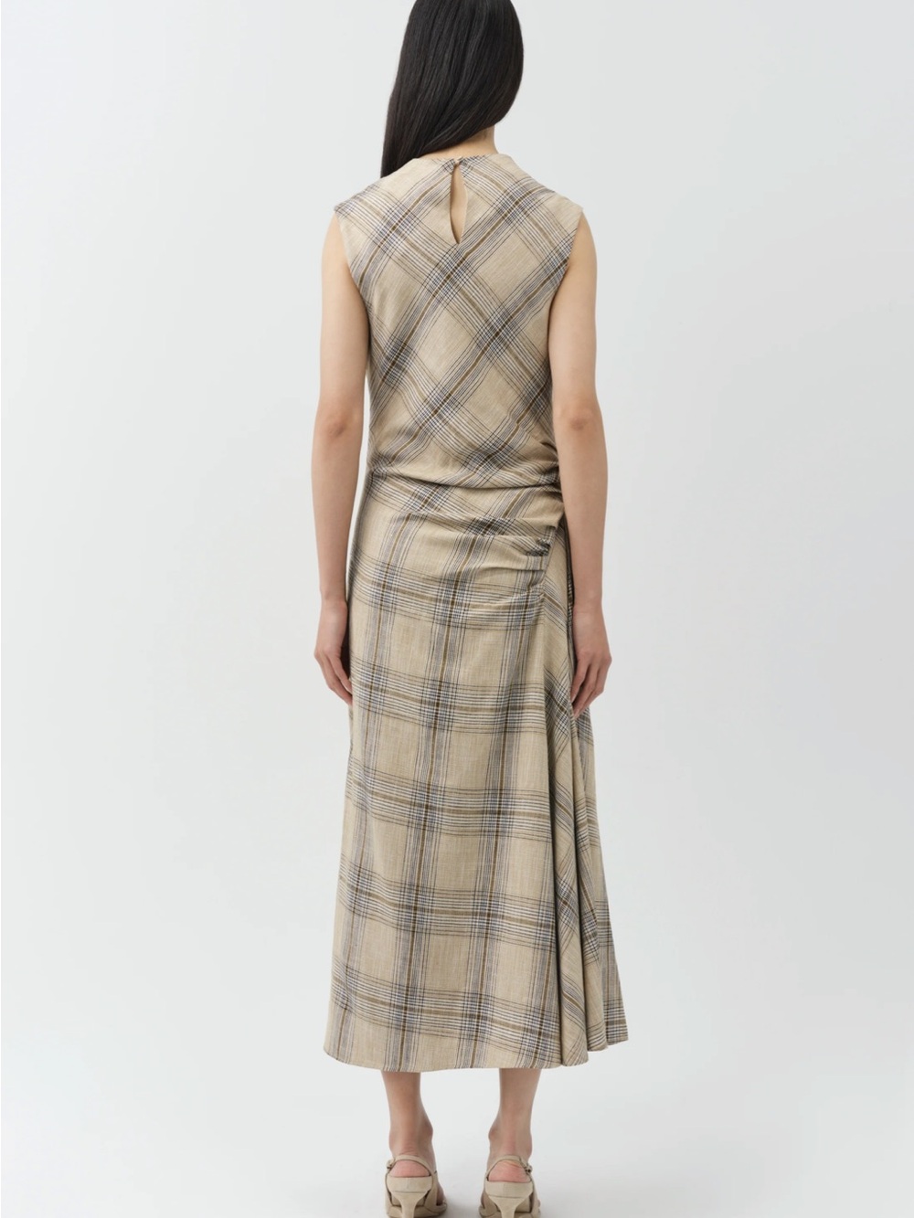 Simkhai Burke Draped Midi Dress - Picture 3 of 4